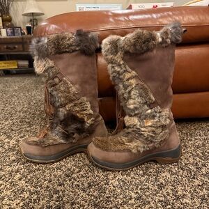 ULU Women's Rabbit Fur Upper Winter Boots🤠